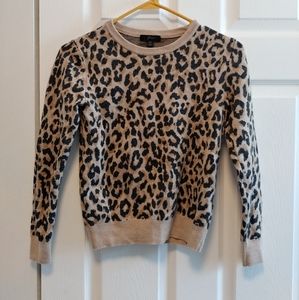 J. Crew Leopard Print Sweater Size XS